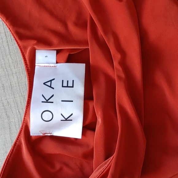 ๐ 3/$20๐ Okakie Rust Body Suit Size XS labelled as S (See description details) - Picture 4 of 9